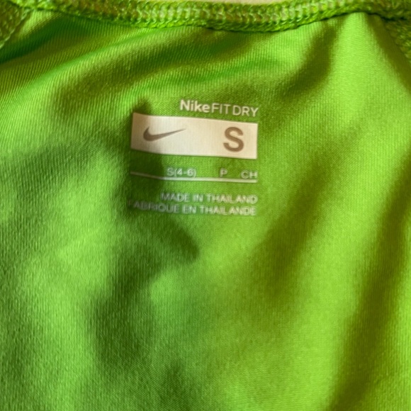 Nike Lime green running tank. Size small - Picture 2 of 3